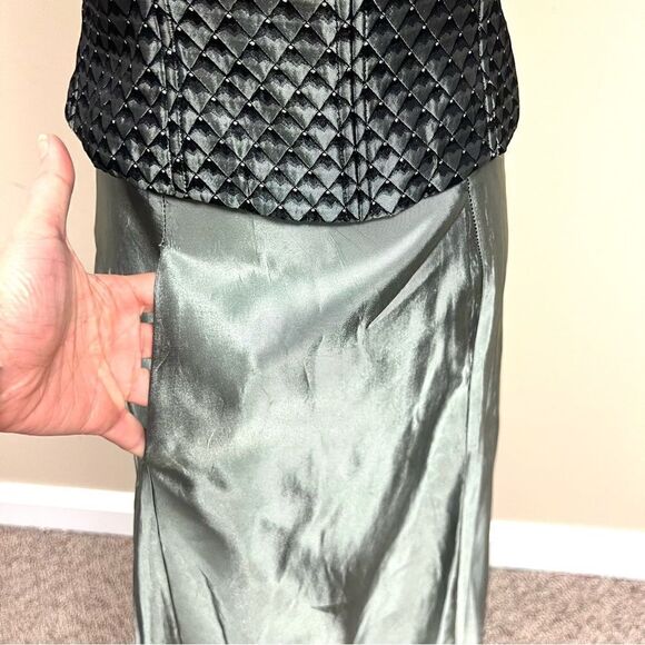 Scott McClintock green formal two piece dress Sz 2 - Picture 11 of 12